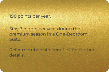 Gold Holiday Membership Back